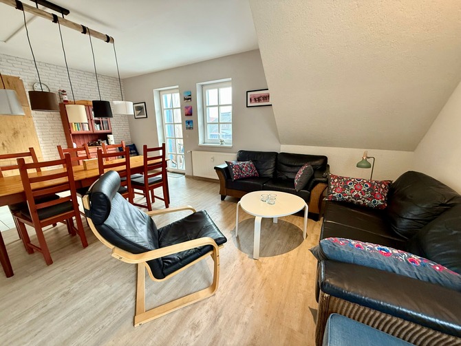 Ferienwohnung in Prerow - Seeadler - Gem&uuml;tliche Sofaecke