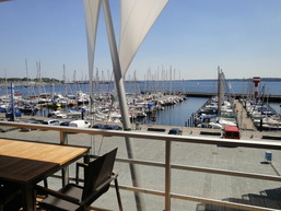 Apartment 22 "Lachende M&ouml;we" mit Sauna, Blickrichtung offene See